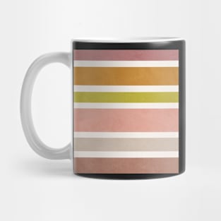 Abstract stripes, Boho style art, Mid century art Mug